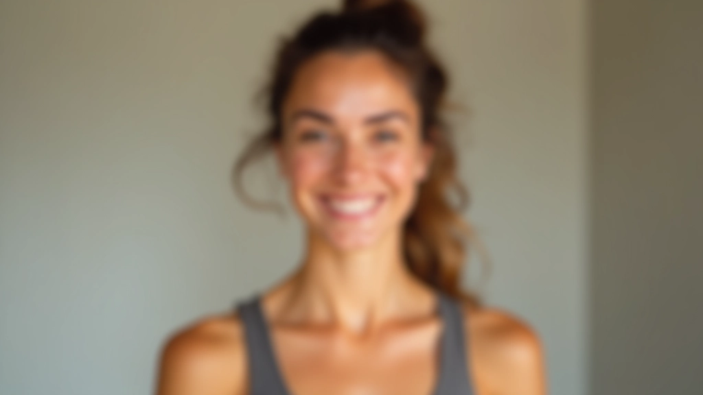 Portrait d'une instructrice yoga expérimentée avec sourire bienveillant